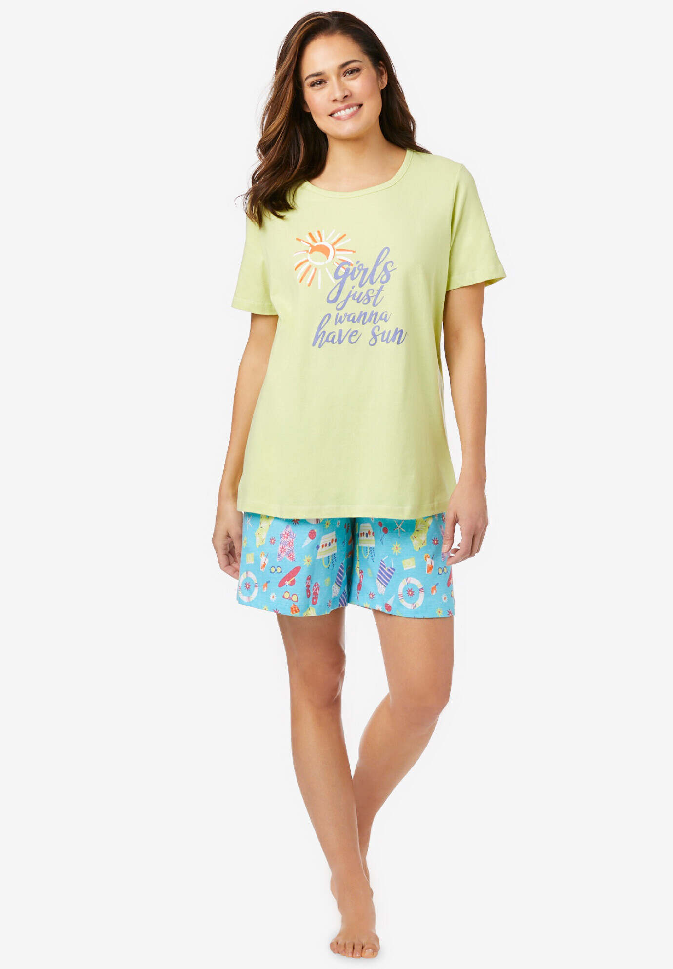 Knit PJ Short Set