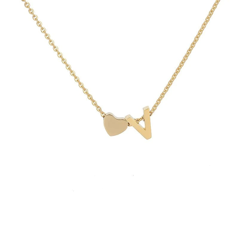 🔥Last Day 69% OFF ✨Personalized Gold Heart A-Z Initial Necklace Jewelry Gift for Her
