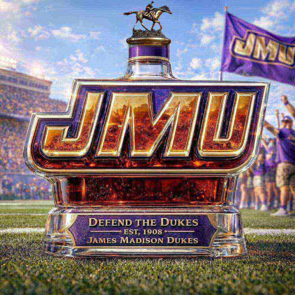 JMU DUKES Limited Edition Whiskey Bottle