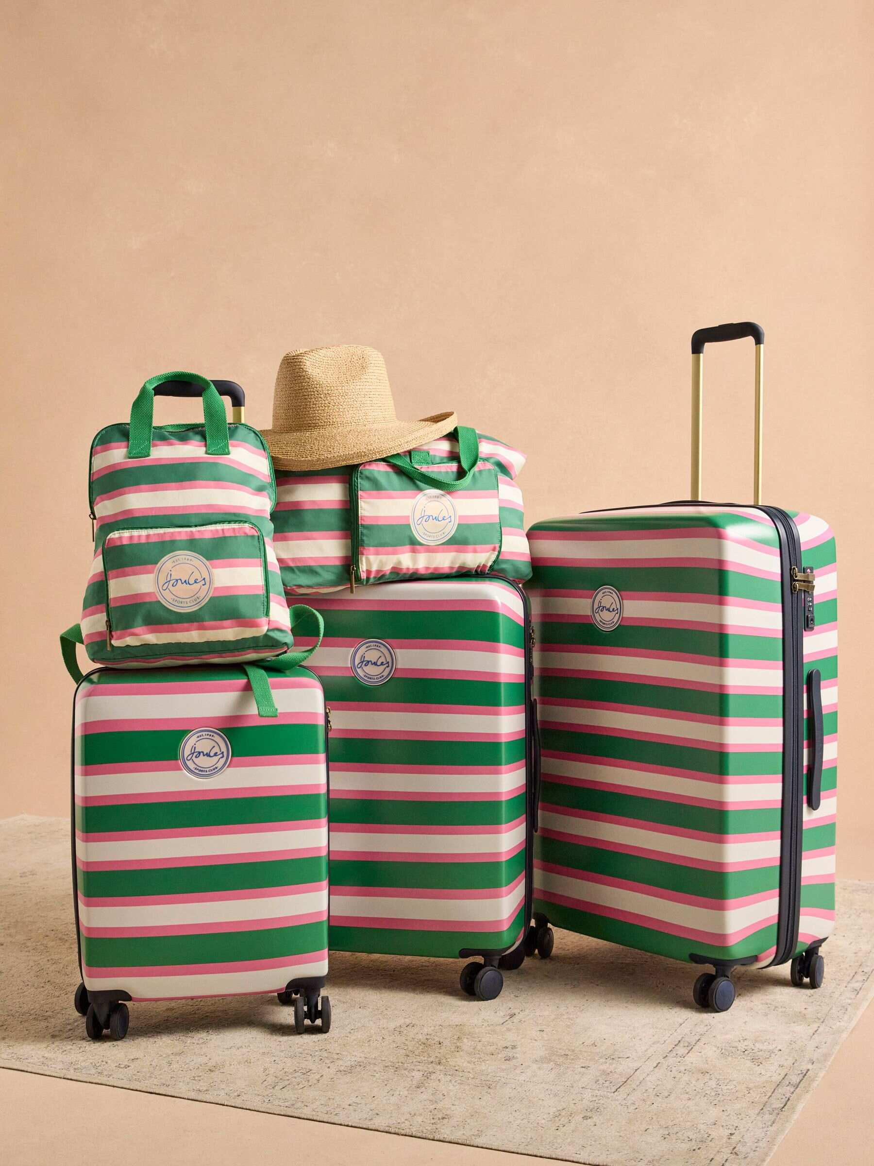 Green Resort Stripe Packaway - Duffle