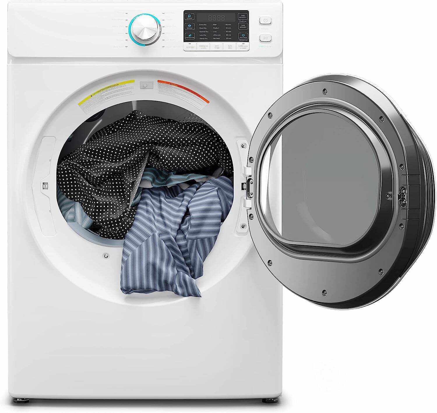 Front Load Machine, 2.7 Cu. Ft, Space Saving Unit with 20-Minute Quick, 12 Washing Cycles, Quiet Inverter Motor [120V], Medium (24