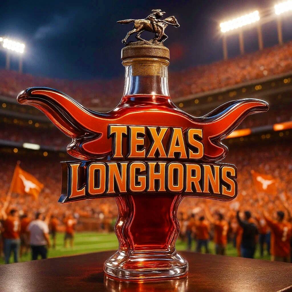 Texas Longhorns Whiskey Bottle