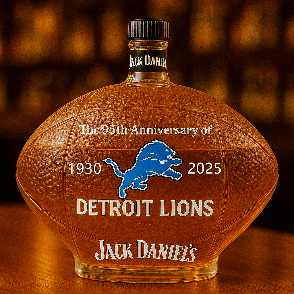 Detroit Lions Whiskey Bottle——95th Anniversary Edition