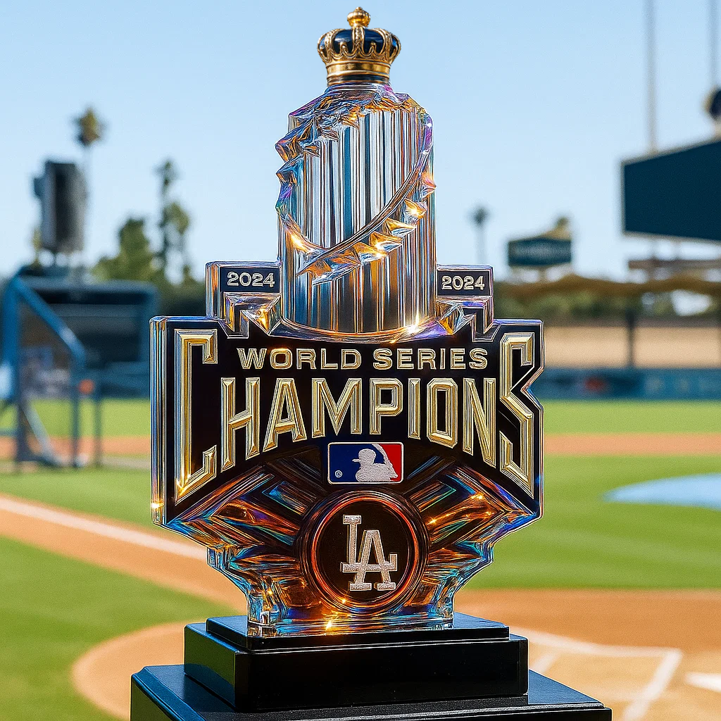 Los Angeles Dodgers 2024 World Series Champions Limited Edition Whisky Bottle