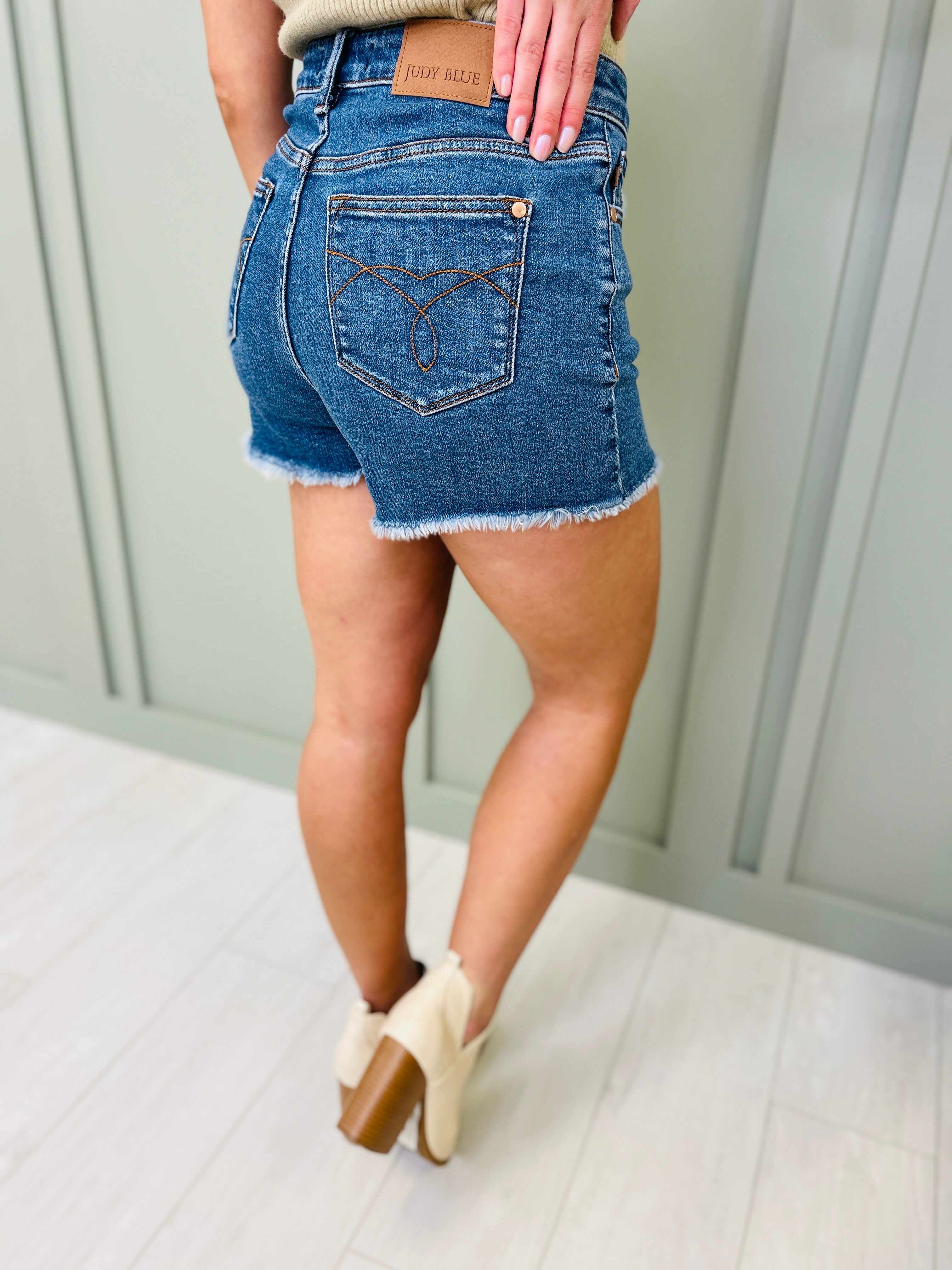 REG/CURVY Soak Up The Sun Cut Off Shorts