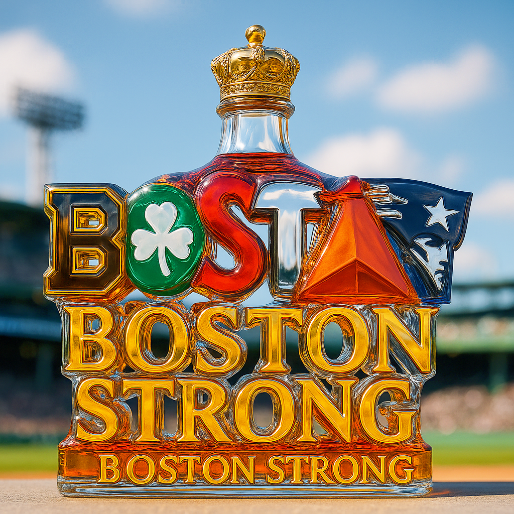 Boston Teams Glory Whiskey Bottle