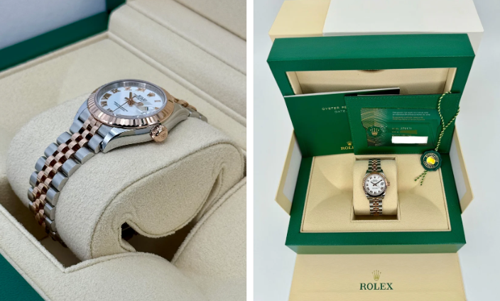 NEW 2025 Rolex Lady-Datejust 28mm 279171 Jubilee White Dial
