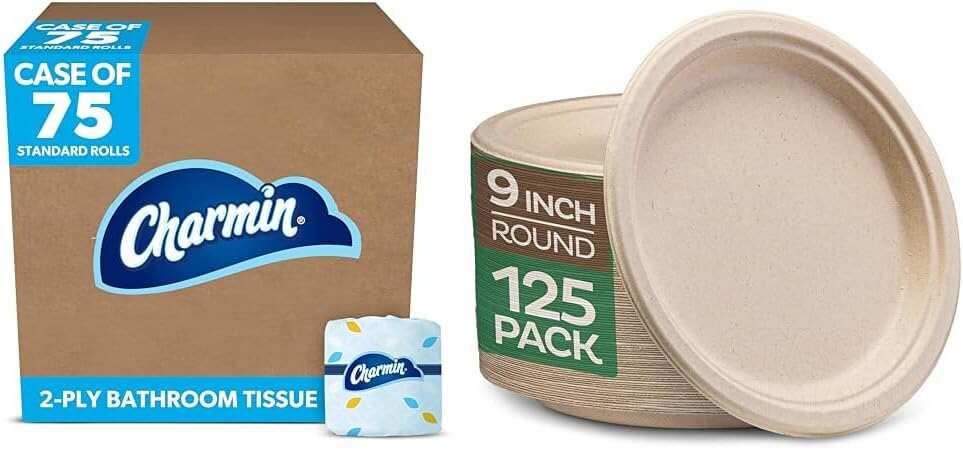 P&G PROFESSIONAL Charmin Toilet Paper Bulk for Businesses, Individually Wrapped for Commercial Use, 2-ply Standard Roll with 450 Sheets/Roll (Case of 75)
