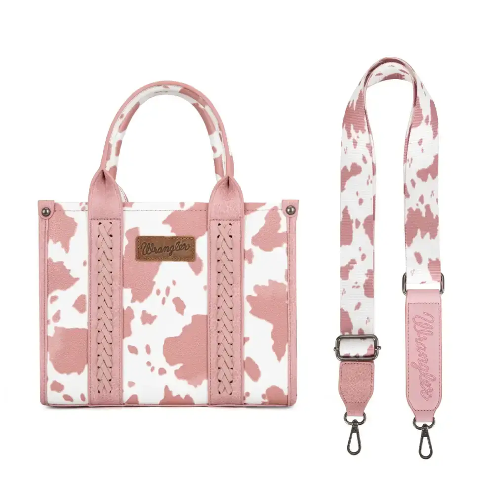 Wrangler Dreamy Cow Print Concealed Carry Tote/Crossbody