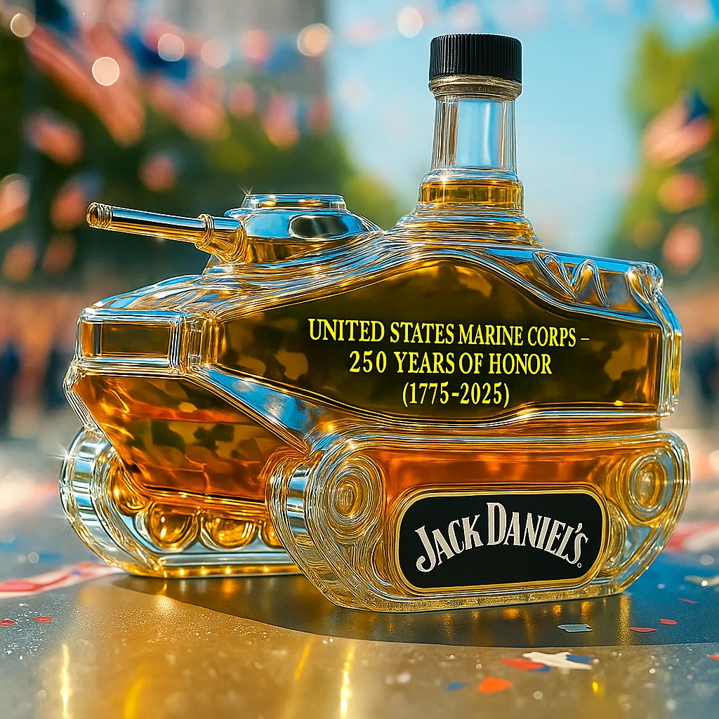 USMC 250th Anniversary AAV-7A1 Whiskey Bottle