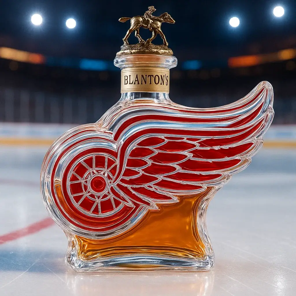 Detroit Red Wings Whisky Bottle