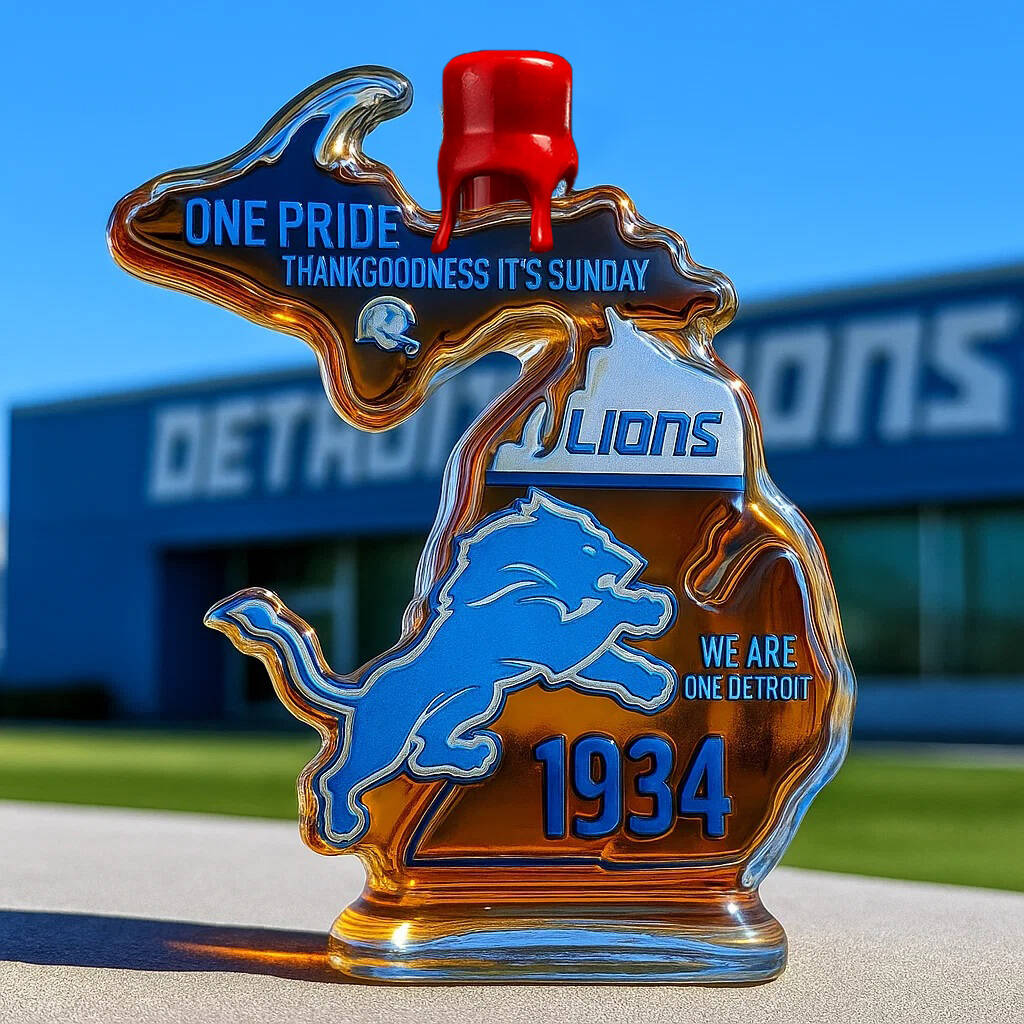 Detroit Lions Collector's Whiskey Bottle
