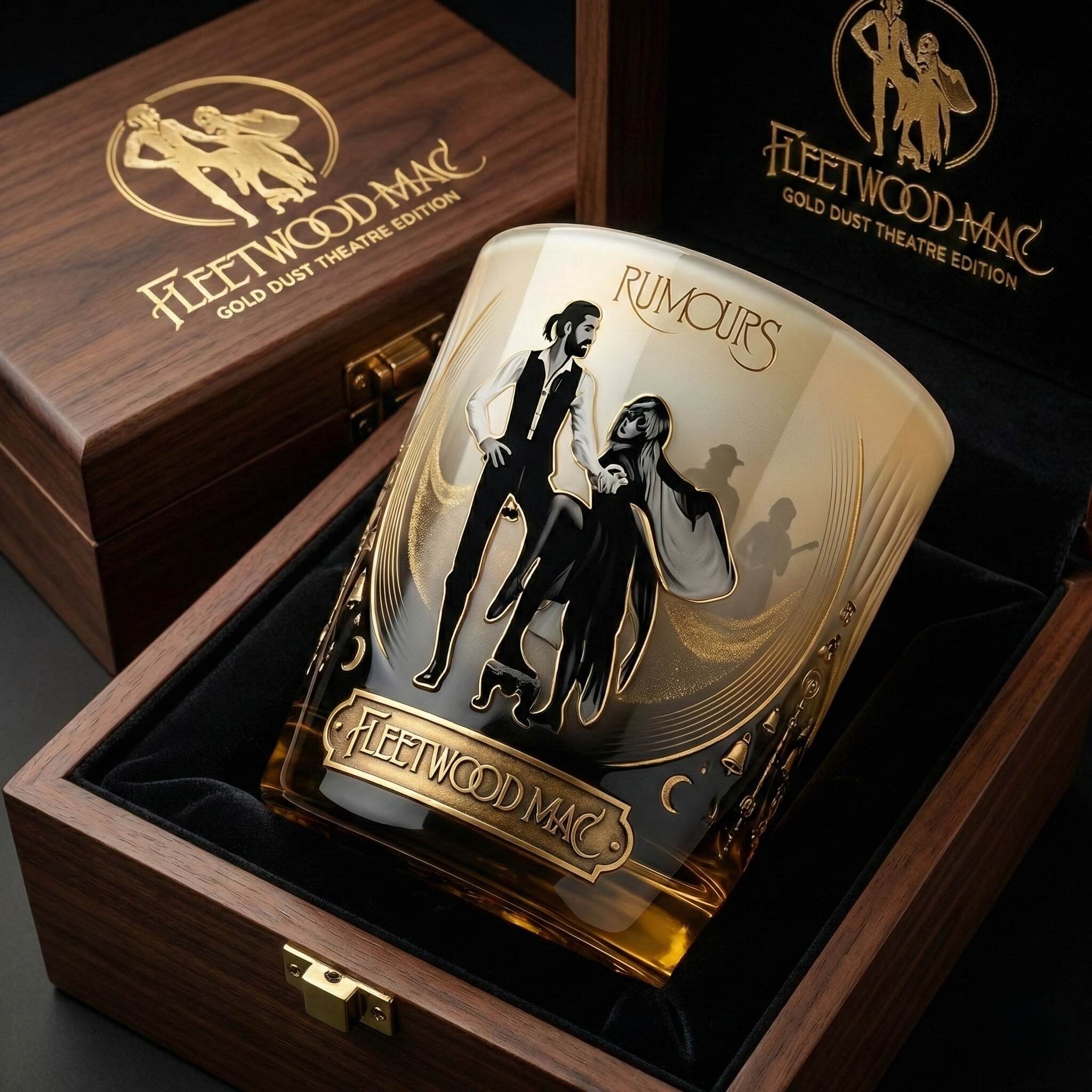 🥃 Fleetwood Mac – Rumours Midnight Collector Whiskey Glass