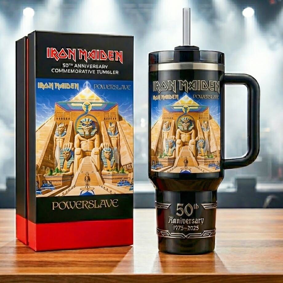 The Iron Maiden 50th Anniversary Tumbler