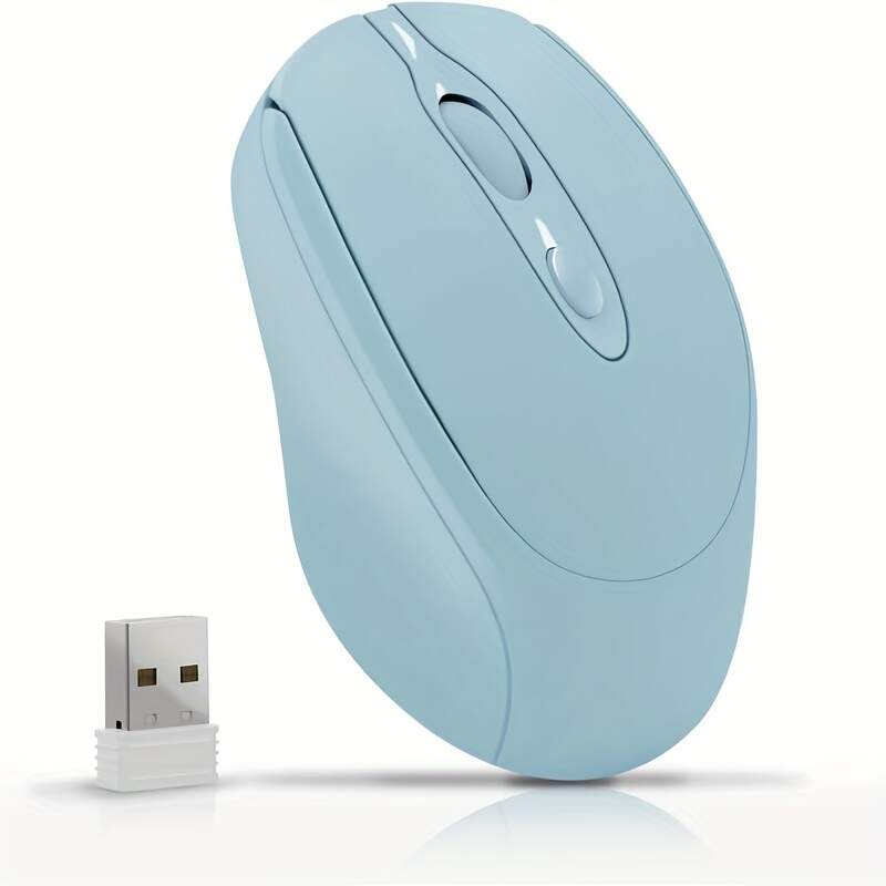 [Wireless Mouse] Rechargeable Wireless Mouse | Updated Small Ergonomic Mouse, 2.4G+Bt Dual-Mode Connection, with USB Receiver, Suitable for Pc Computers, Laptops And Desktops, with Silent Click Function
