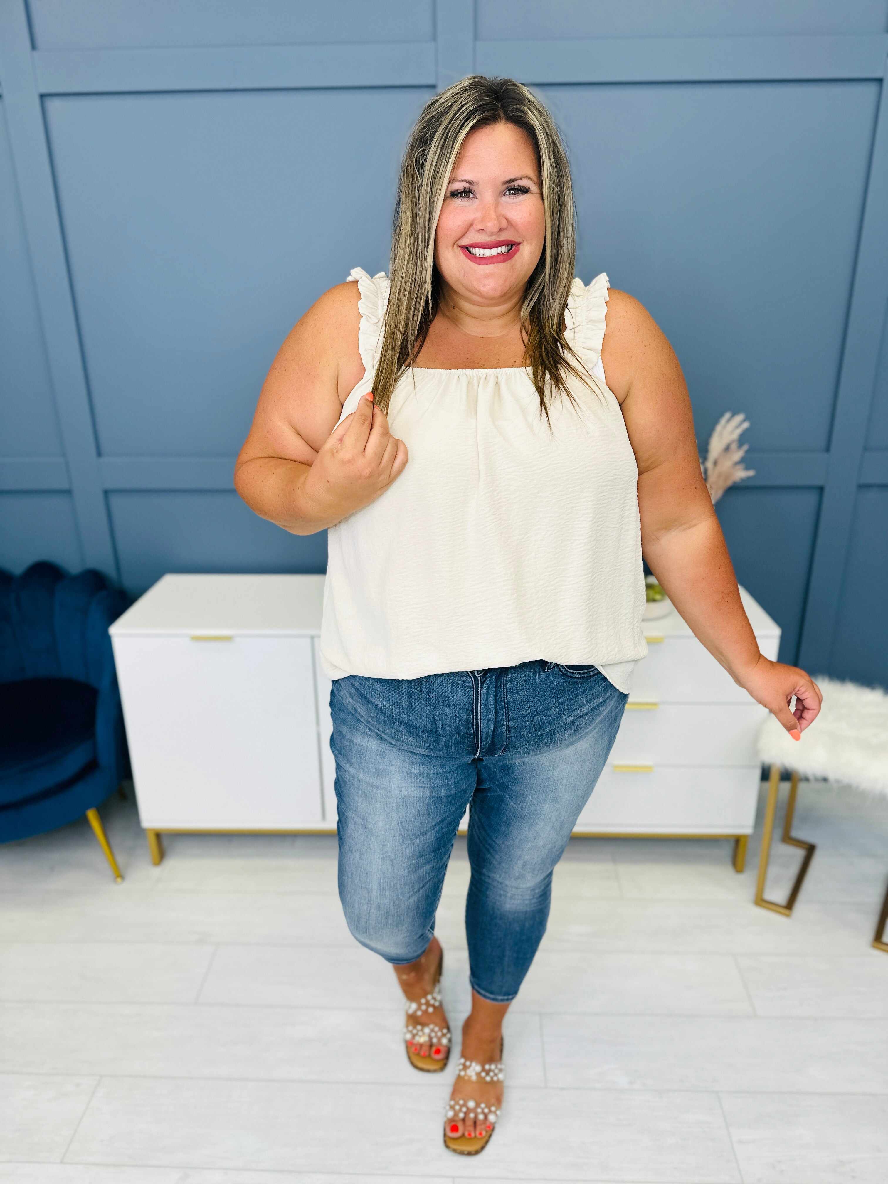 Tummy Control Skinny Jeans in Reg/Curvy Total Infatuation Restock