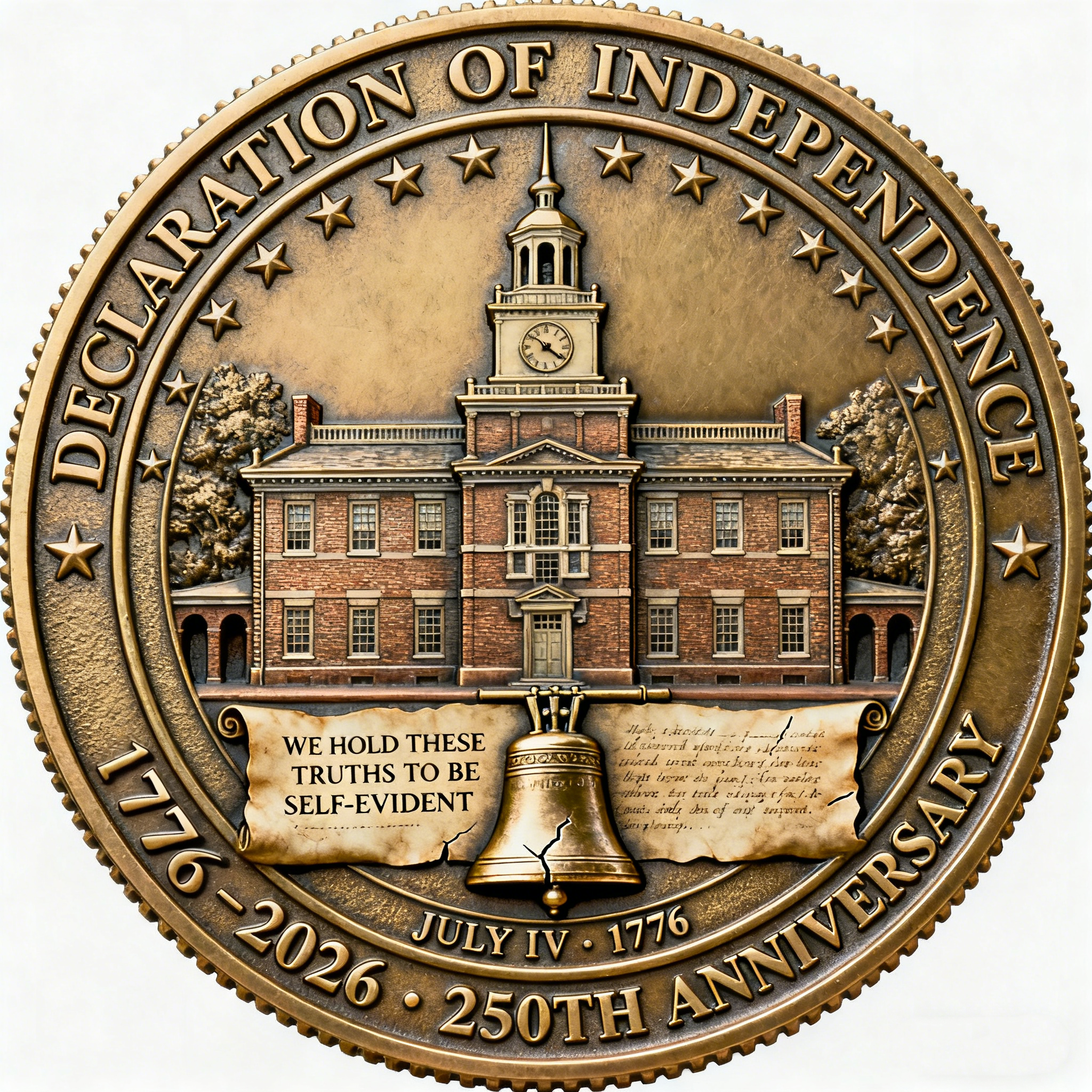 Declaration of Independence 250th Anniversary Coin