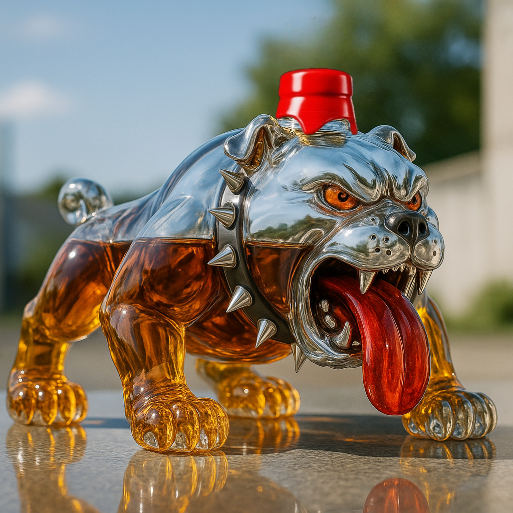 Bulldog Whiskey Bottle