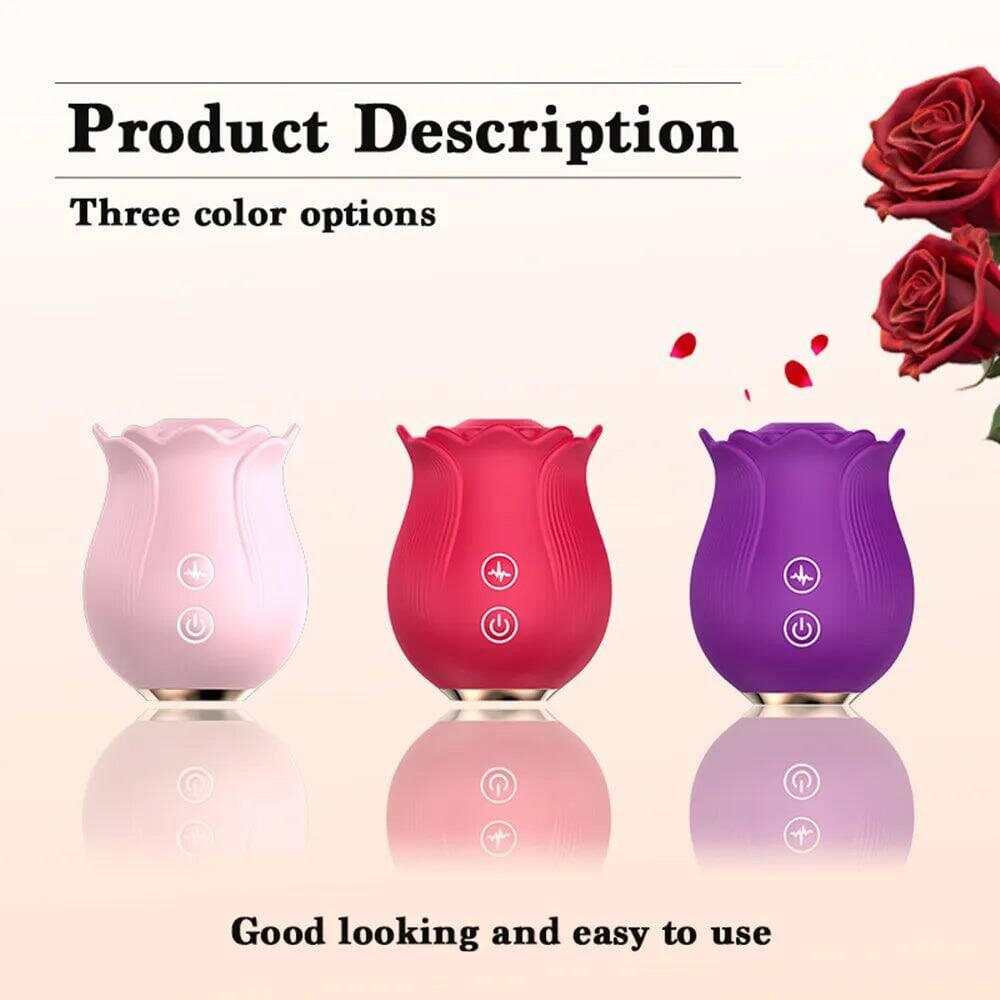 Rose Petal G-Spot Suction Vibrator – Powerful Sucking Vibrations