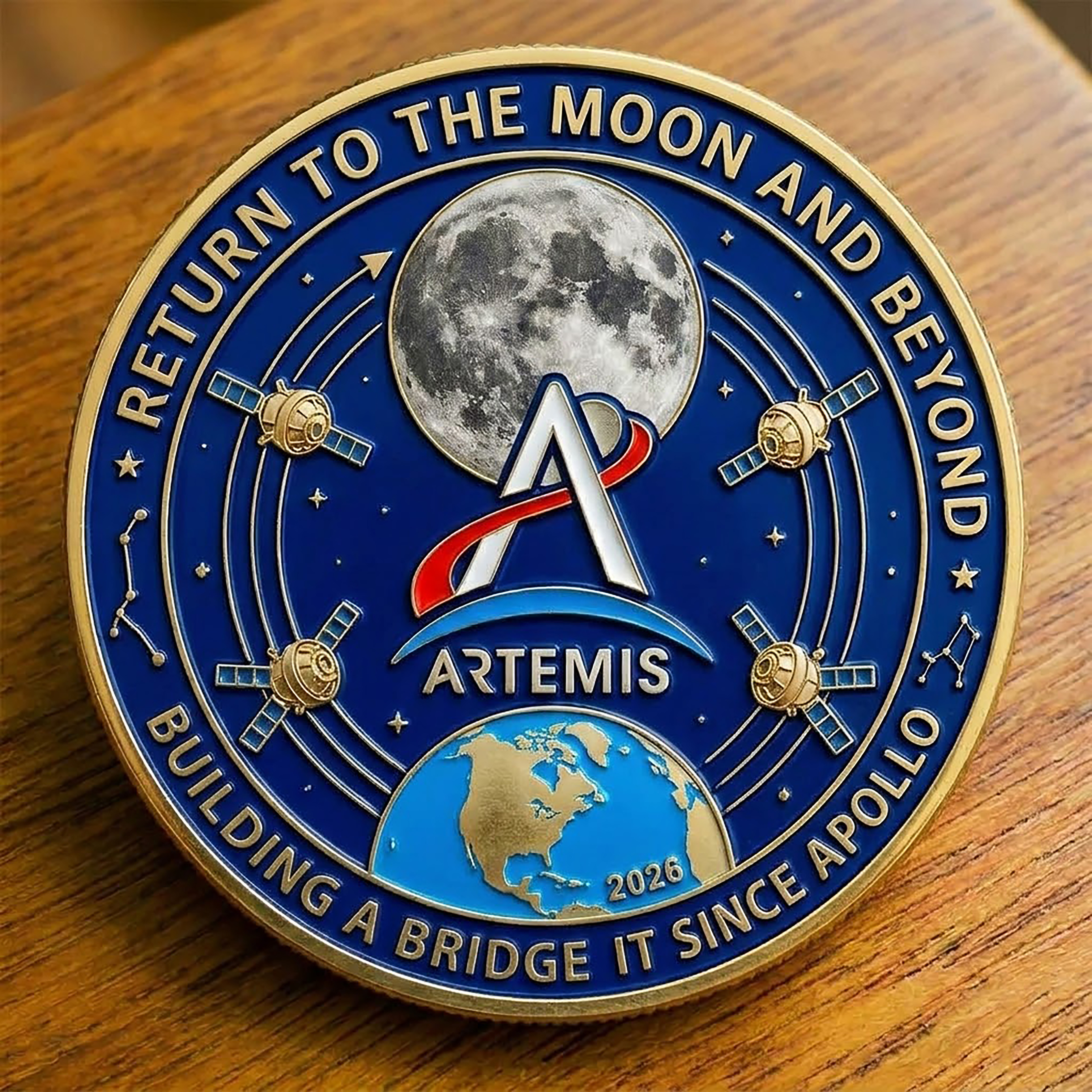 Artemis II Orion Spacecraft Successful Splashdown Coin
