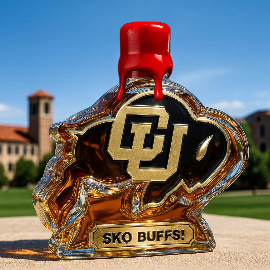 Colorado Buffaloes Whisky Bottle