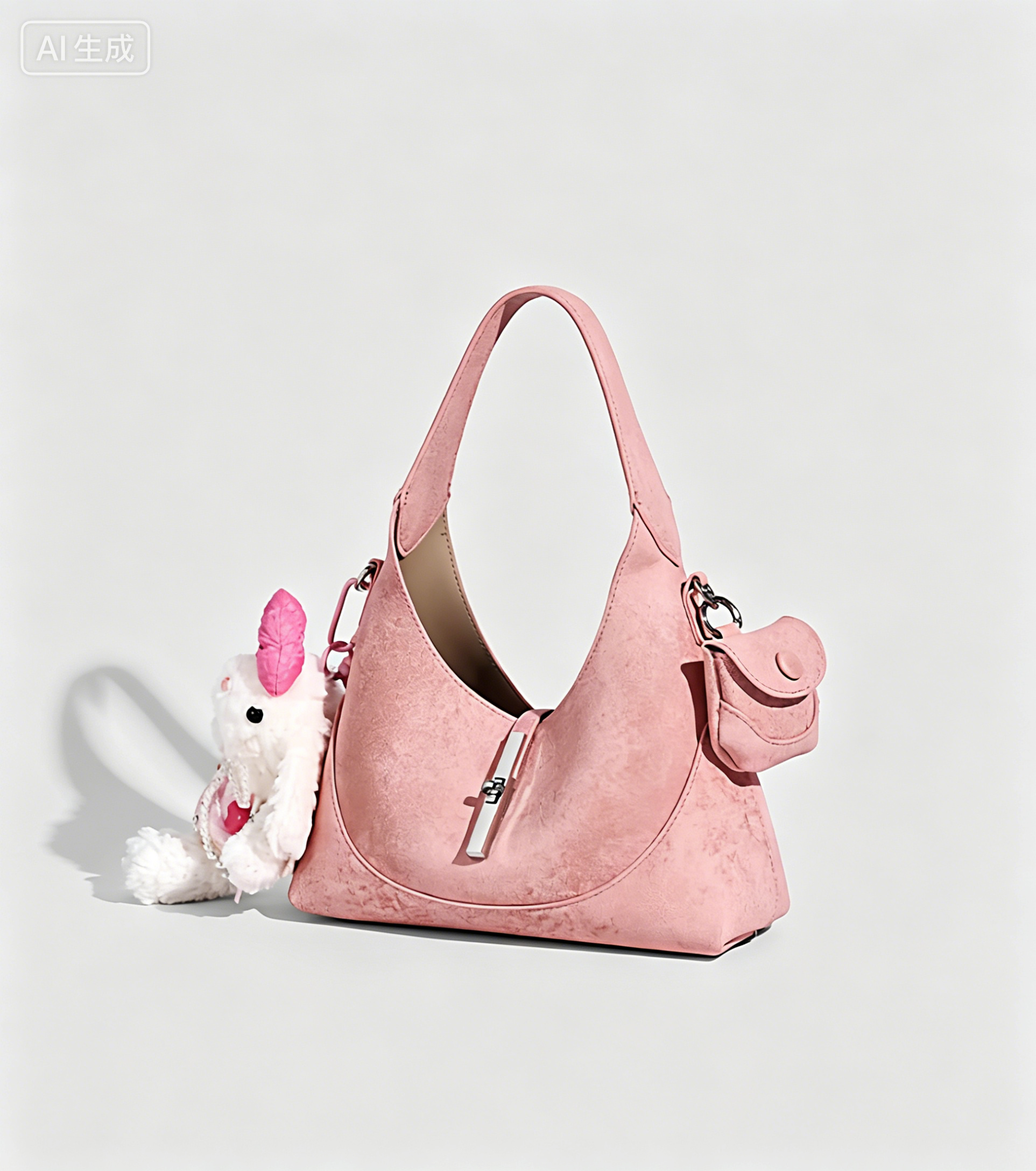 Fashionable womenbag with cowhide classic design