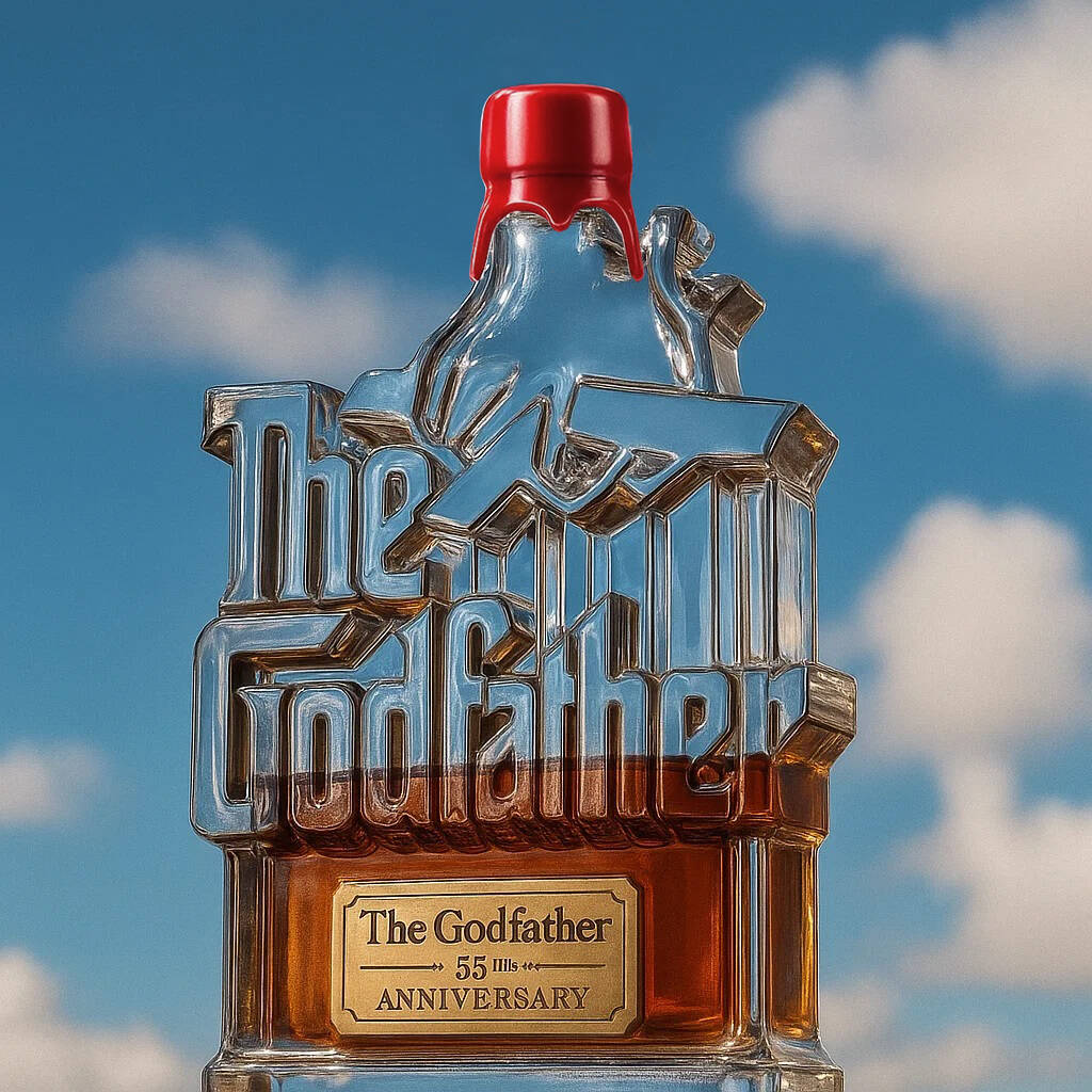 The Godfather 53rd Anniversary Whisky Bottle