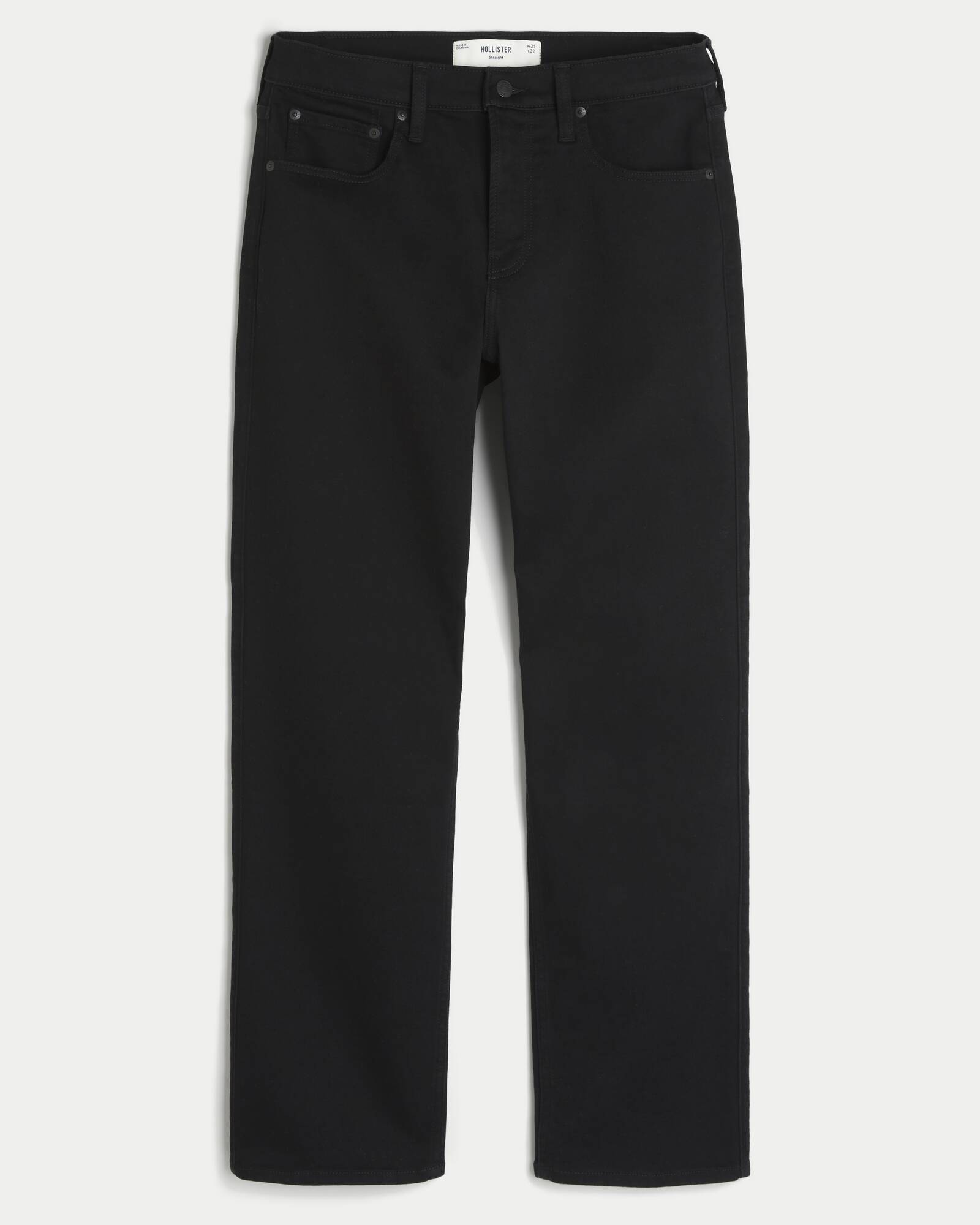 Light Wash Straight Jeans