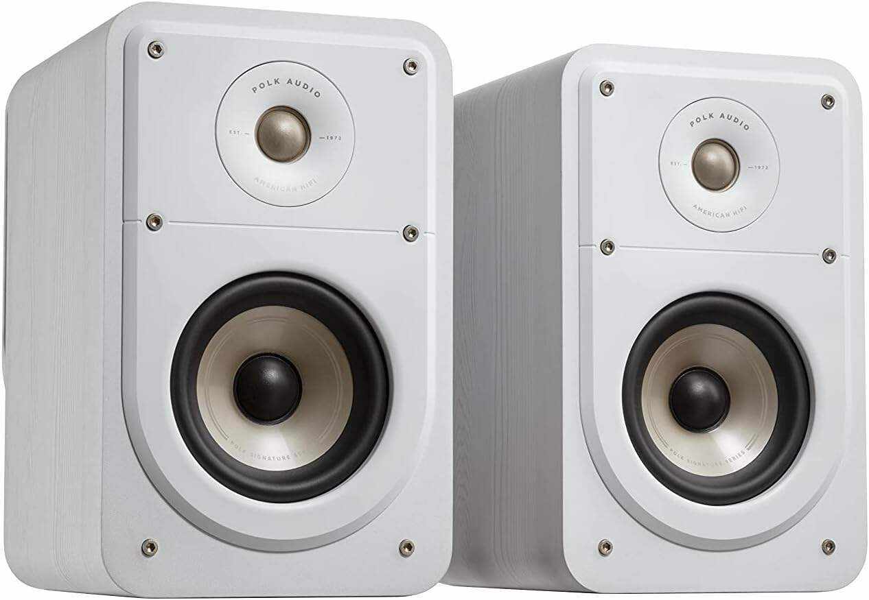 Polk Audio Signature Elite ES20 Bookshelf Speaker - Hi-Res Audio Certified,Dolby Atmos & DTS:X Compatible, 1