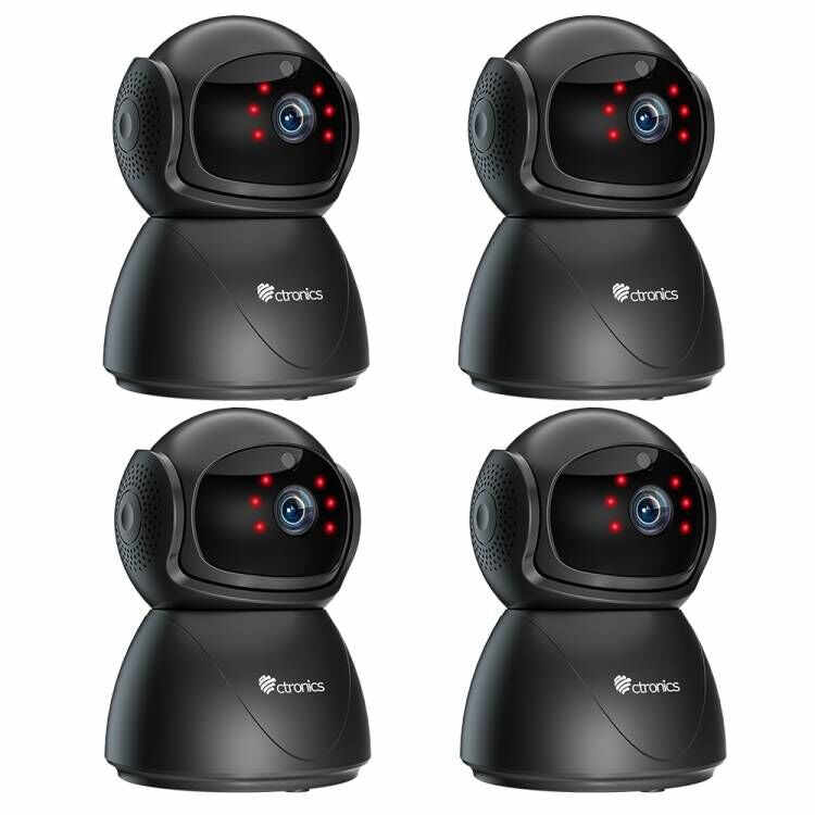 5MP PTZ Indoor Security Camera Ctronics CCTV WiFi Surveillance Camera with Auto Tracking