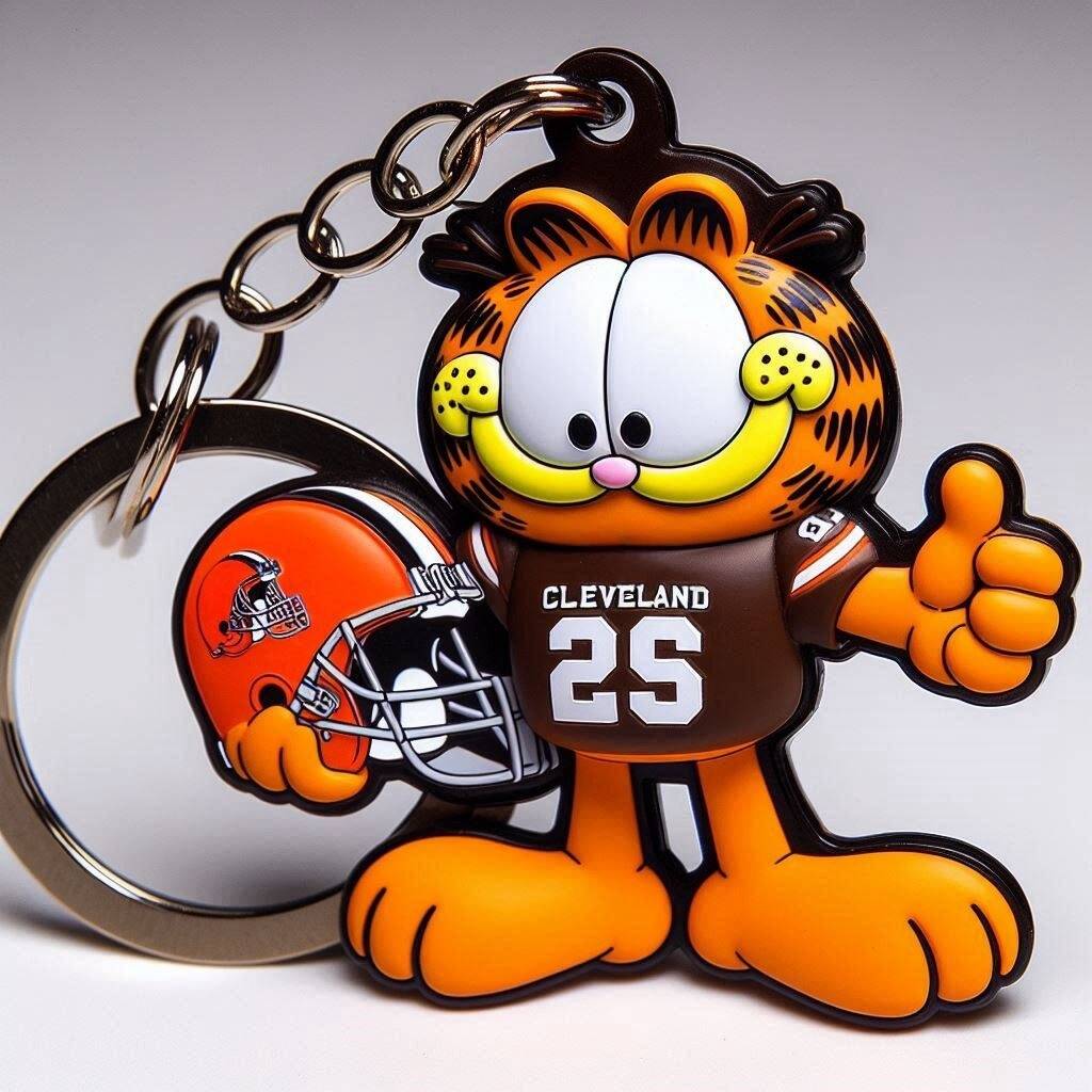 NHL Team Spirit Garfield Keychain