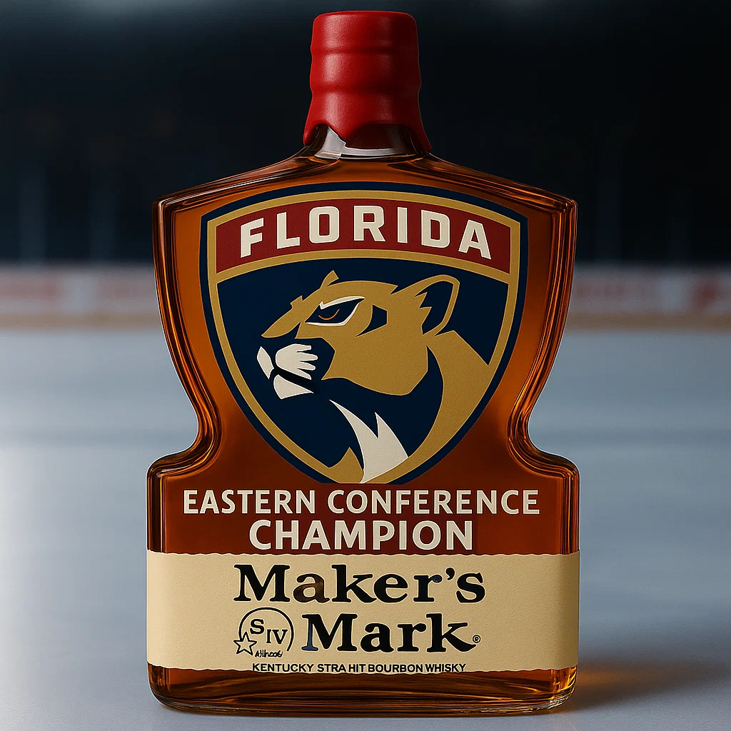 Florida Panthers Eastern Championship Whisky Bottle