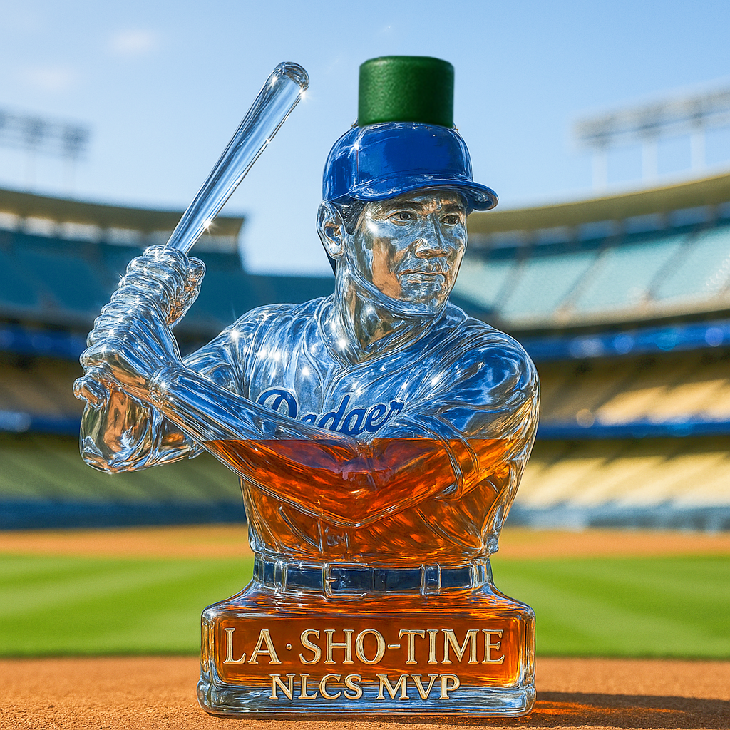LA · Sho-time NLCS MVP Limited Edition Whiskey Bottle