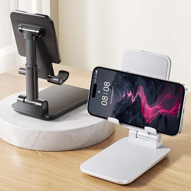 Mobile Phone Holder, Stable And Durable, Adjustable Height, Universal ABS Material, Mobile Phone Holder, Suitable for All Mobile Phone Models, Multiple Colors Available
