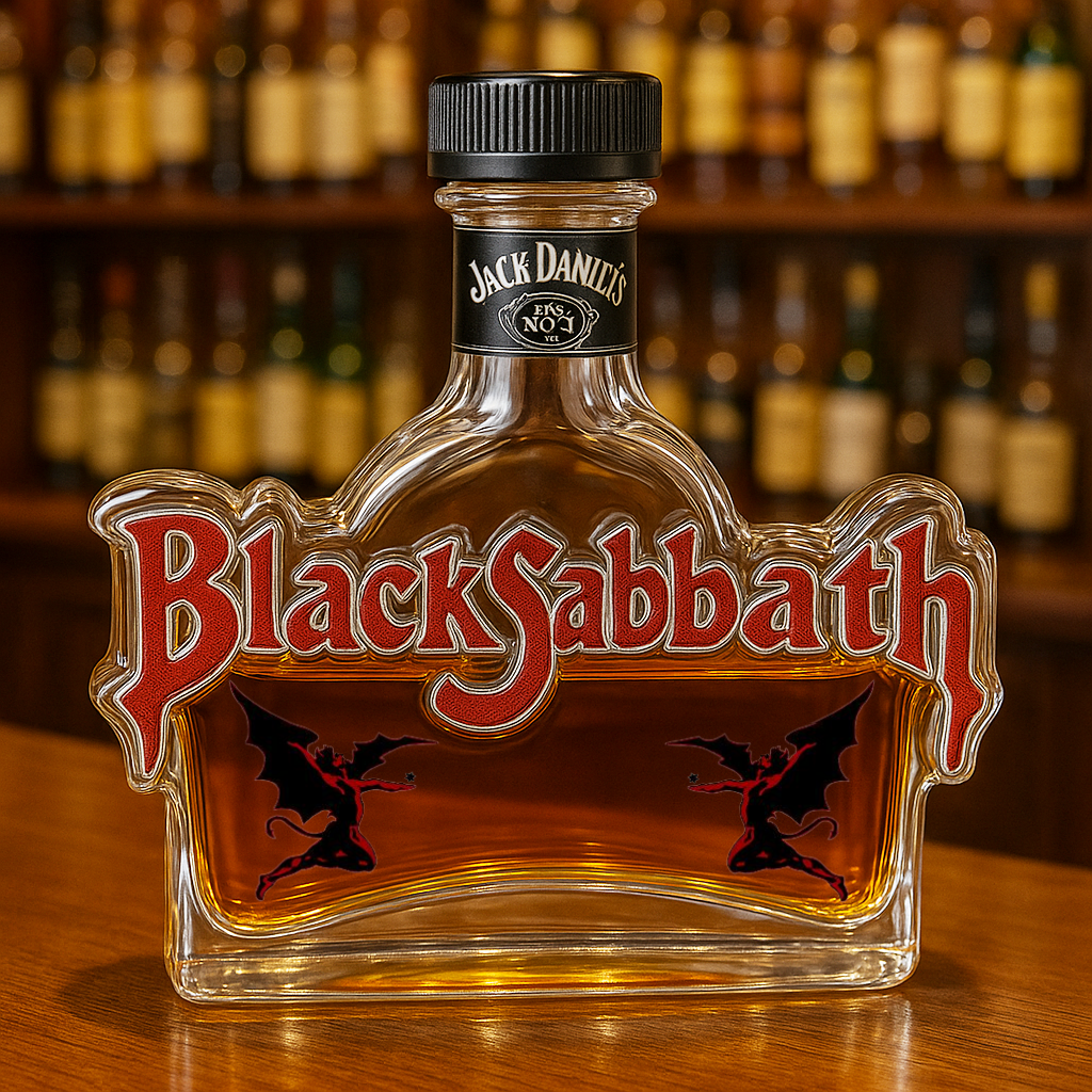 Black Sabbath Whiskey Bottle