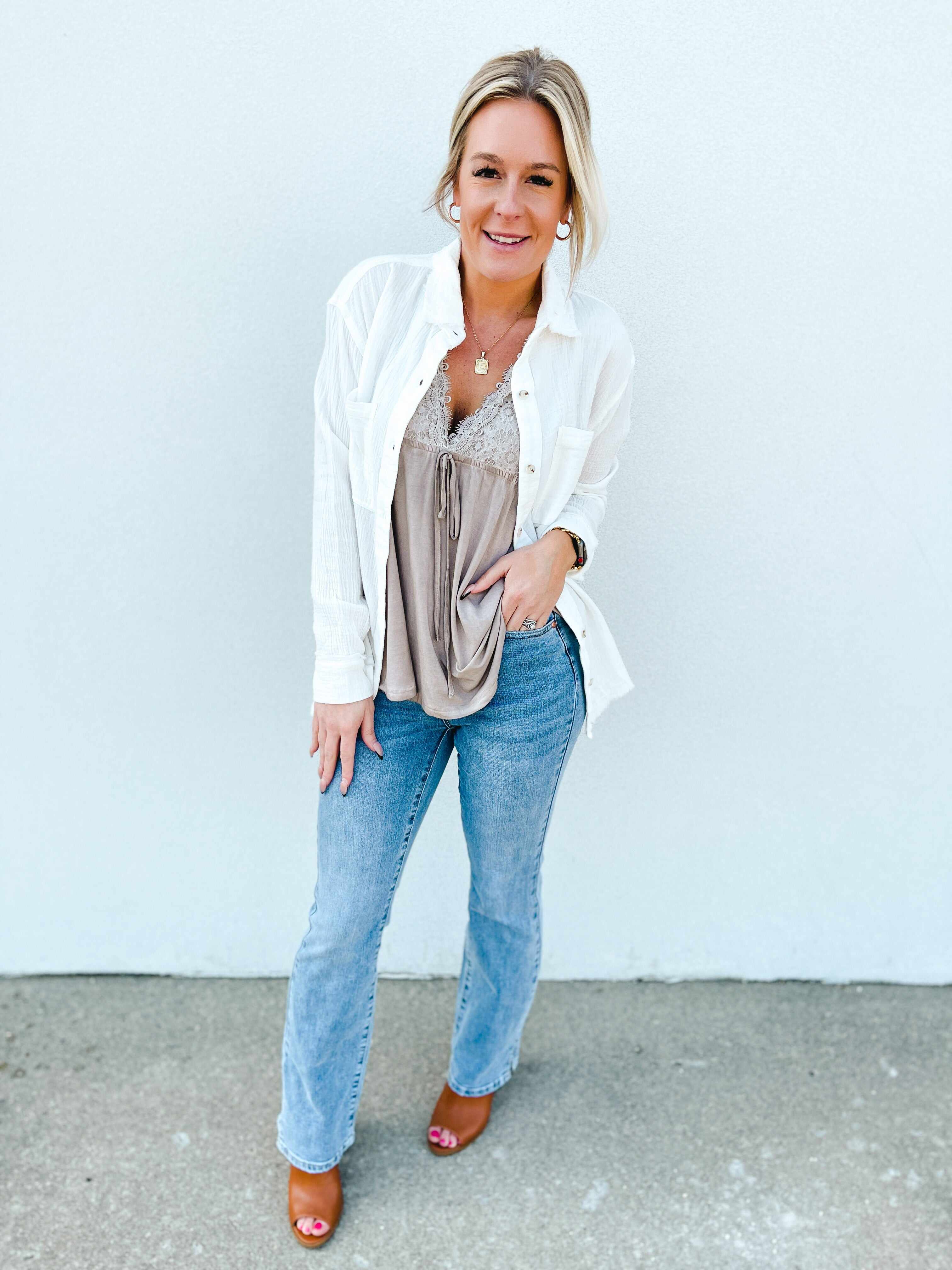 PLUS/REG Oh, SLIT! Bootcut Jeans