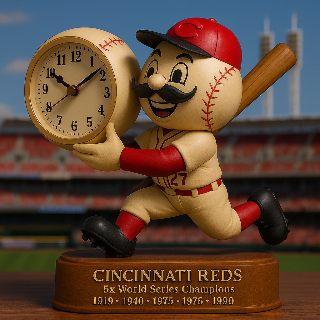 👉 Cincinnati Reds Limited Edition Clock – Celebrate 5x World Series Glory!