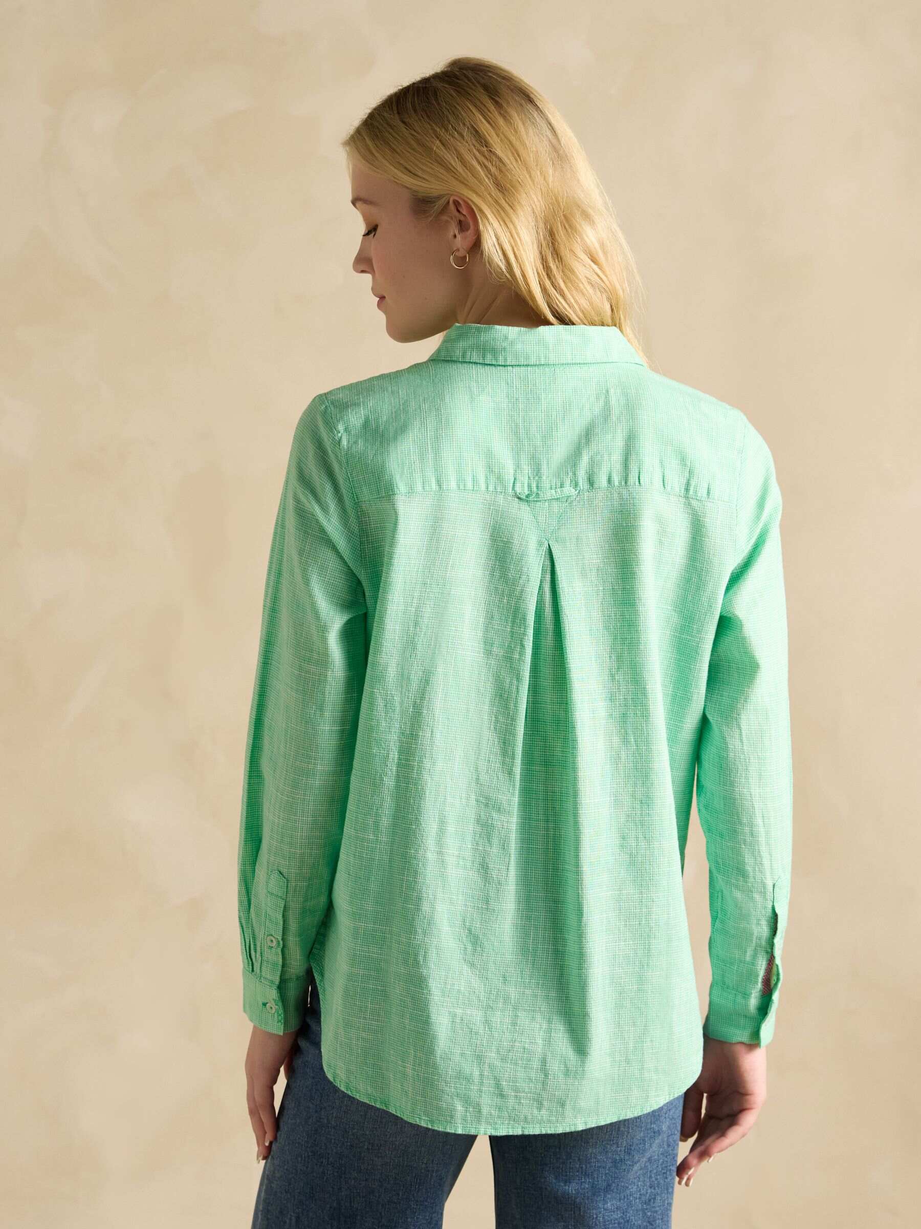 Ida Green Cotton Shirt