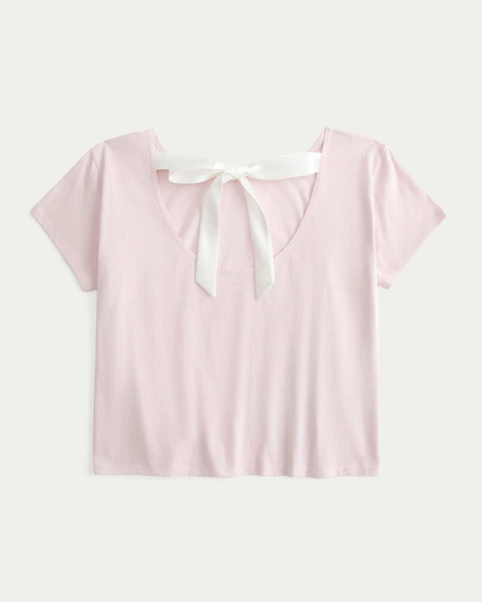 Easy Ribbon Tie-Back New York Graphic Tee