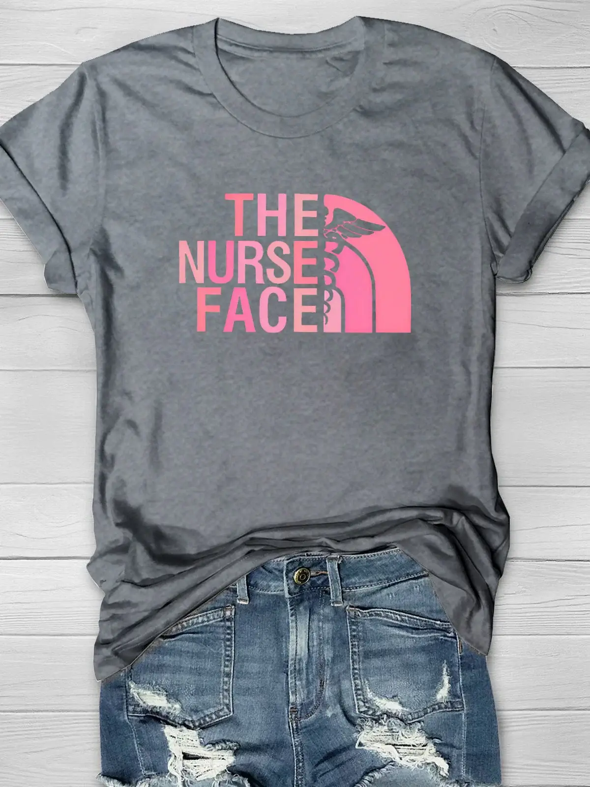 The Nurse Face Printing T-shirt