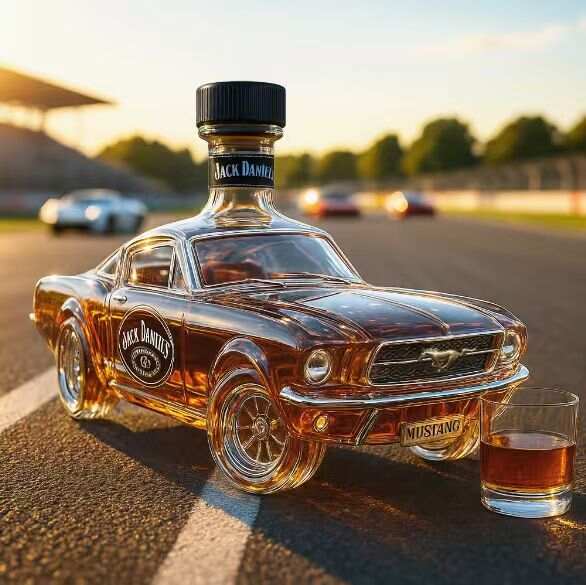 Ford Mustang Whiskey Bottle - 1965 Collector's Edition