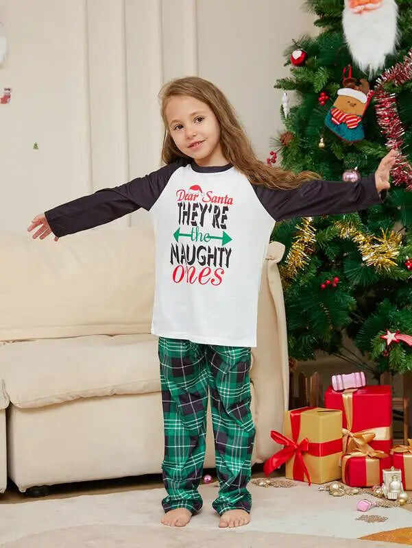 Matching Family Christmas Pajamas Set Pjs #25305