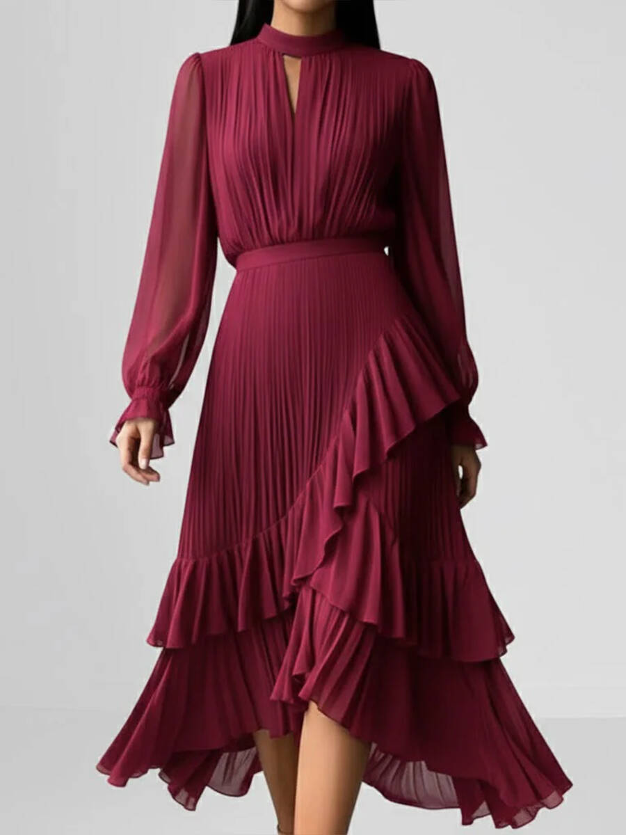 🔥Summer Arrivals🌟Elegant Pleated Chiffon Dress