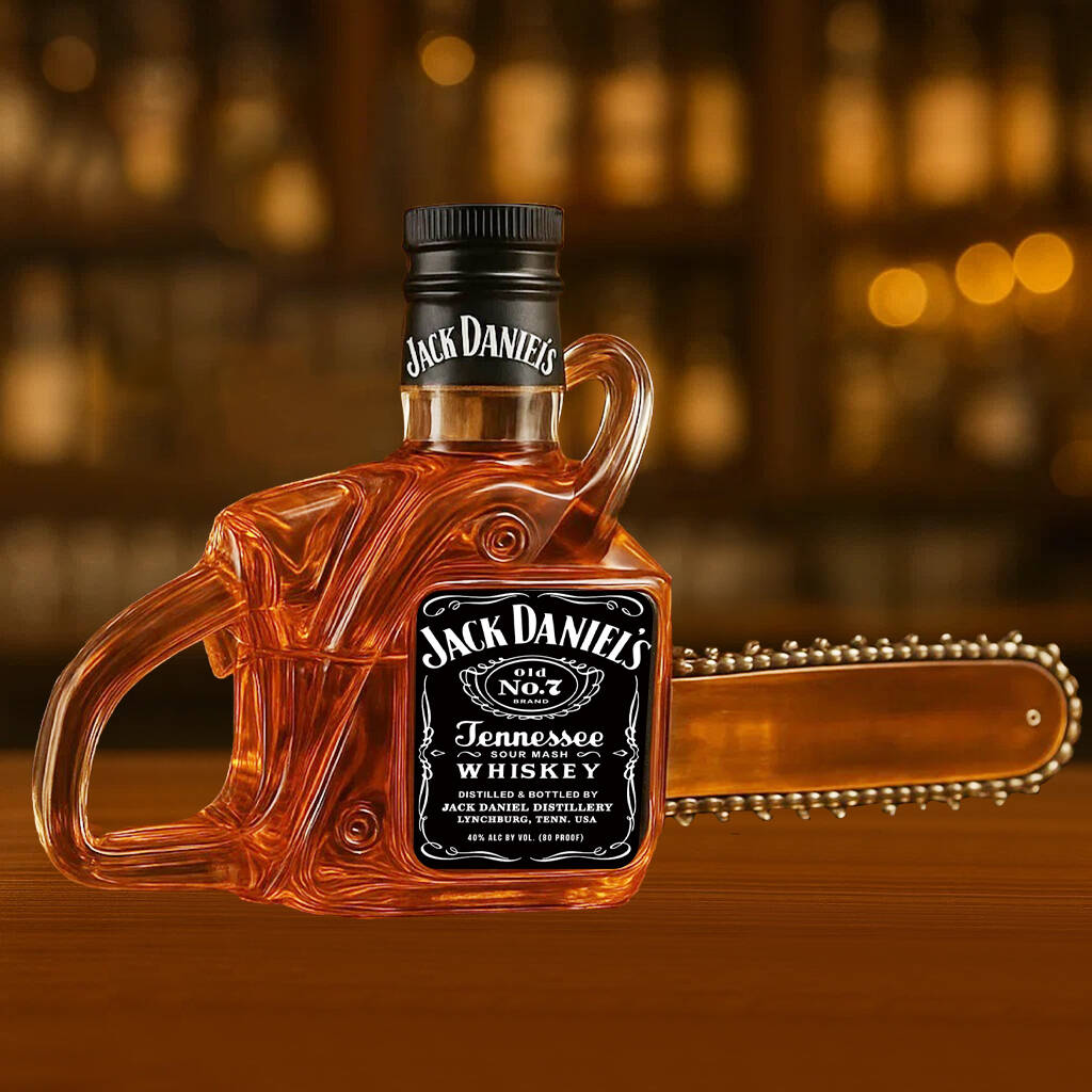 Chainsaw Whiskey Bottle