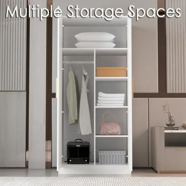 Solid + Manufactured Wood Armoire
