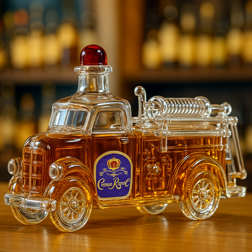 🚨Vintage Fire Truck Whiskey Bottle