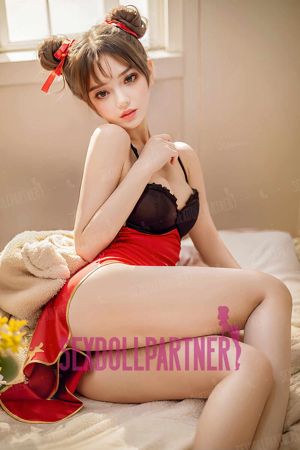 US Stock - Aria 4.92ft/ 150cm #144 Head TPE Asian Small Boobs Female Sex Doll For Men