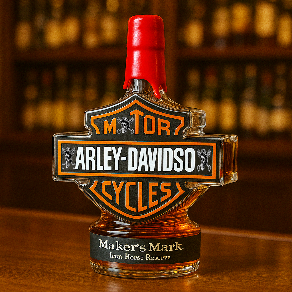 Harley Davidson Whiskey Bottle