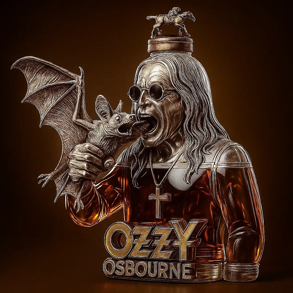Ozzy Osbourne Final Tour Memorial Whiskey Bottle