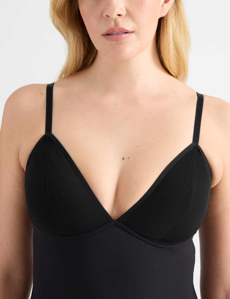 Mesh Deep V Bodysuit